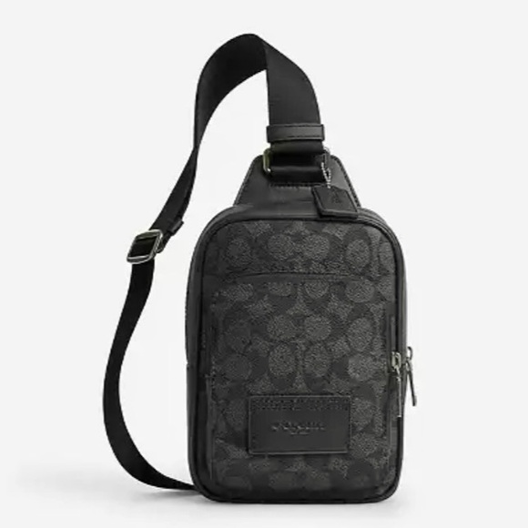 Coach Outlet Racer Sling Pack In Signature Canvas - Picture 1 of 9